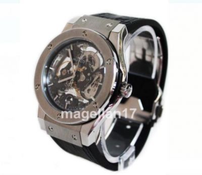 Replica Hublot Big Bang Stainless Steel Skeleton Men�s Watch Automatic